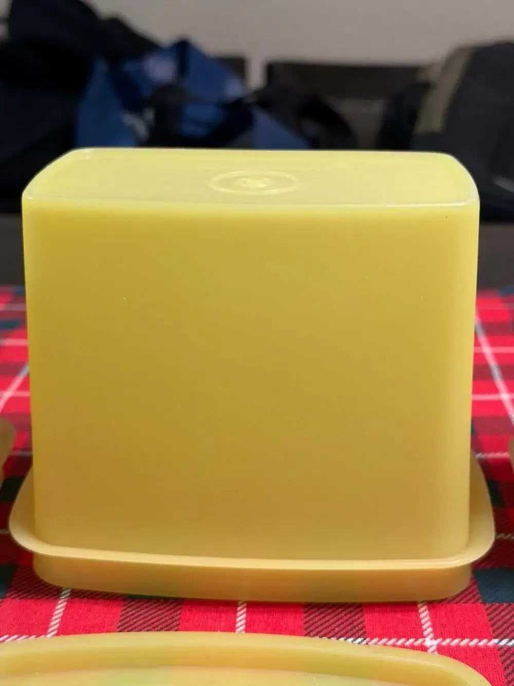 Vintage Tupperware Yellow Rectangular Storage Containers Set of 3